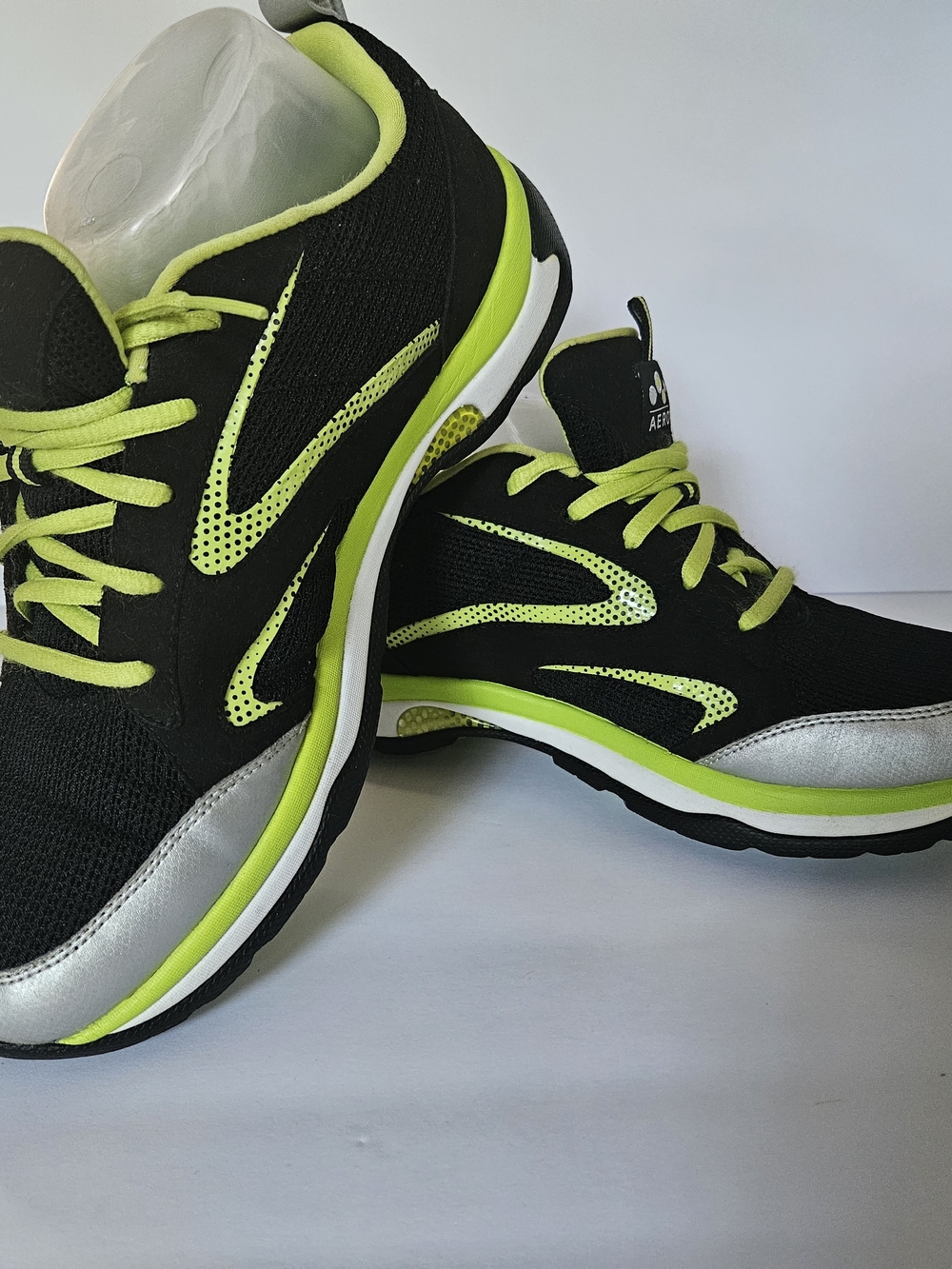 ABEO Aero Ankaa Women's Size 9 Black Lime Green Athletic Running Shoes Vibram - Picture 9 of 15